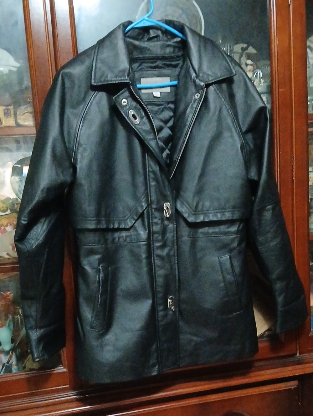 CROFT & Barrow,leather Coat ,sz.S